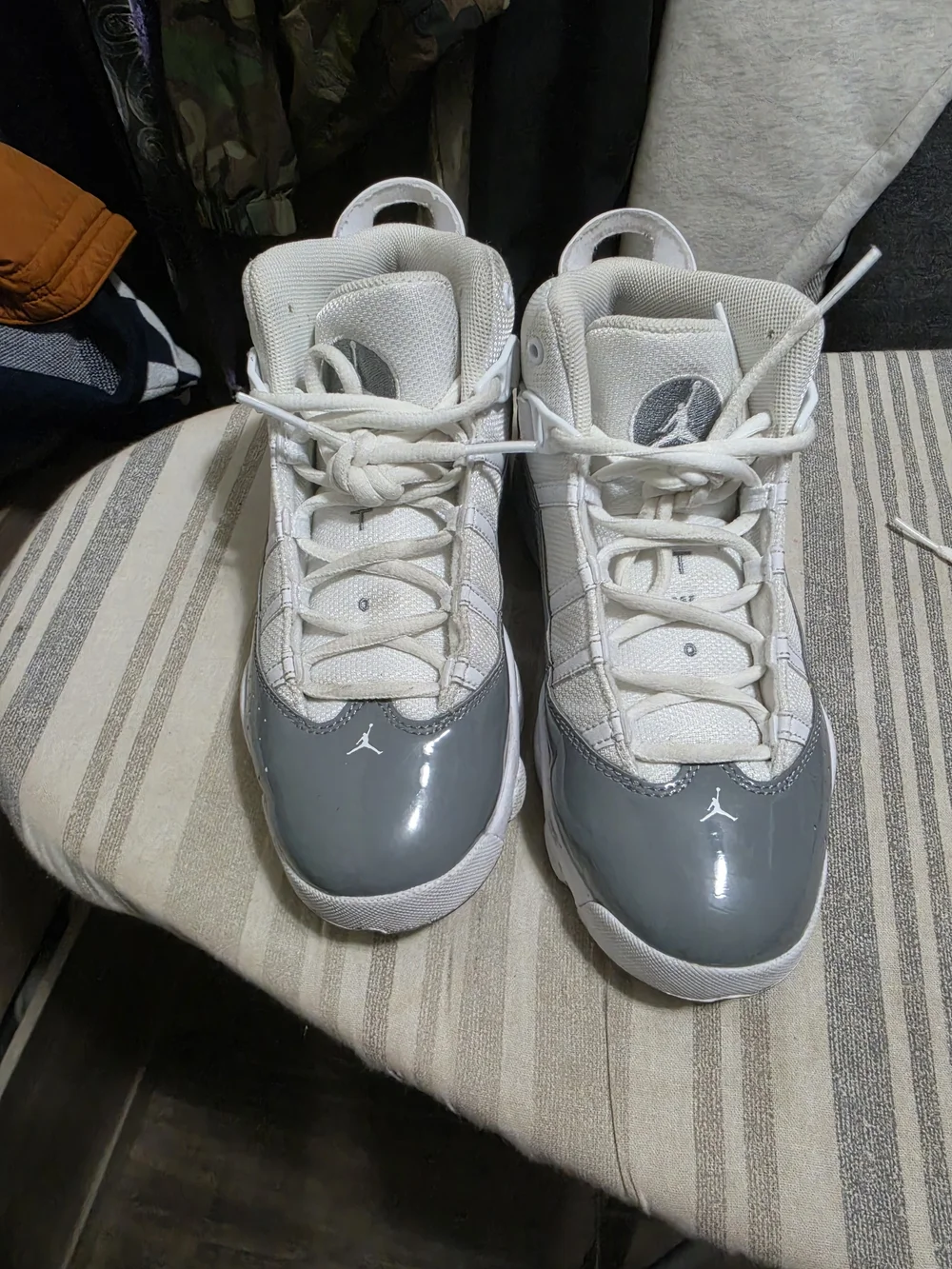 Nike Air Jordan White Kids Sneakers (3Y)